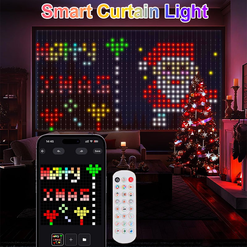 Home Decor Free App - ไฟคริสต์มาสอัจฉริยะบลูทูธ ปี 2025 พร้อมแอปควบคุม DIY RGBIC