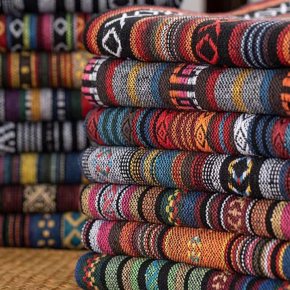 Linen Table Runner - สไตล์ชาติพันธุ์ผ้าฝ้ายผ้าลินินสิ่งทอ Patchwork โซฟาหมอนโรงแรมบาร์ผ้าปูโต๊ะผ้าม่านตกแต่งเย็บหัตถกรรมวัสดุ