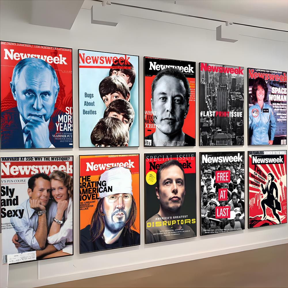 Home Decor Magazine - โปสเตอร์นิวส์วีค ศิลปะติดผนังคลาสสิก ของตกแต่งบ้าน แบบลอกติด ไม่มีกรอบ