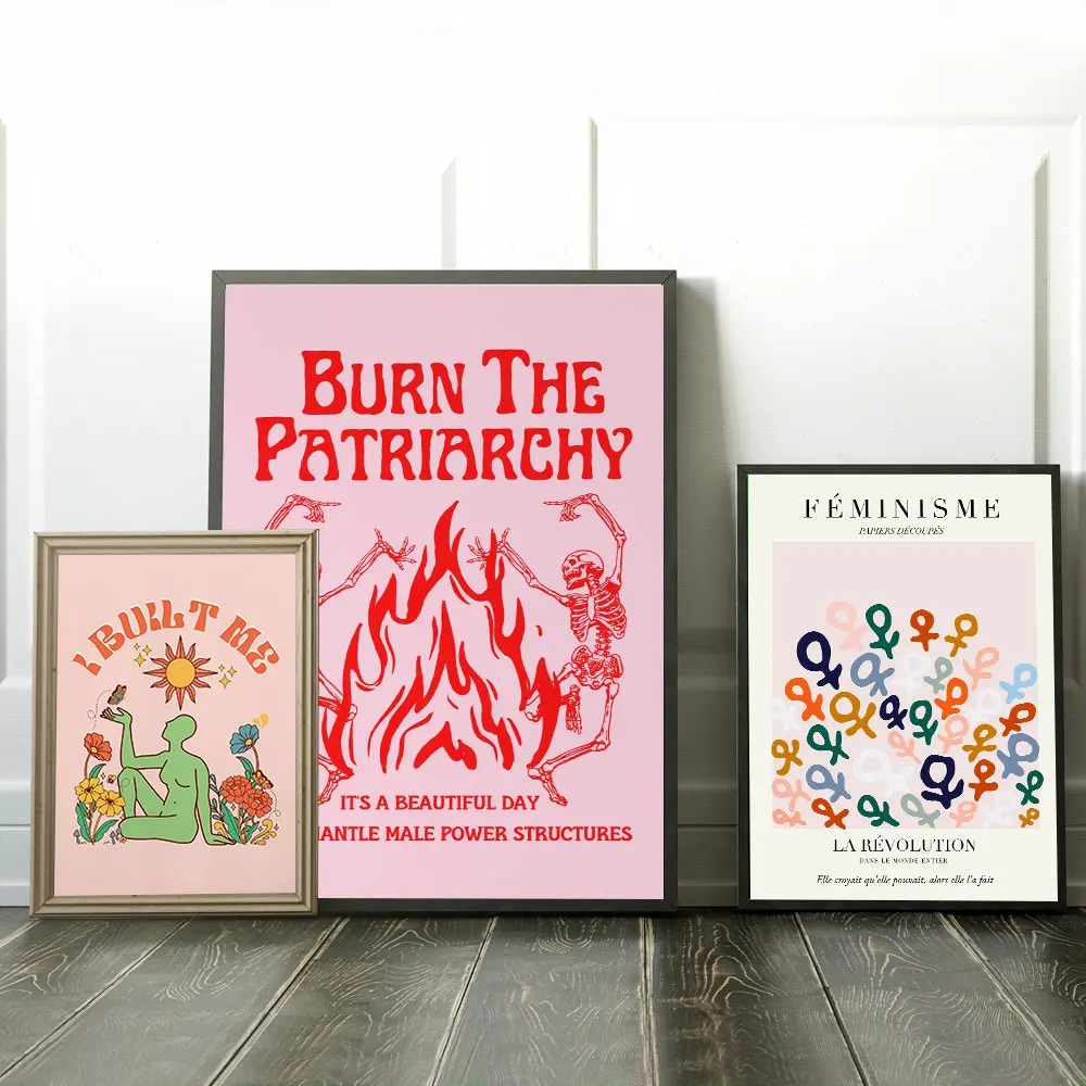 ภาพพิมพ์บนผ้าใบลายตัวอักษรสีสั - Home Decor Y2K บทวิจารณ์และราคา