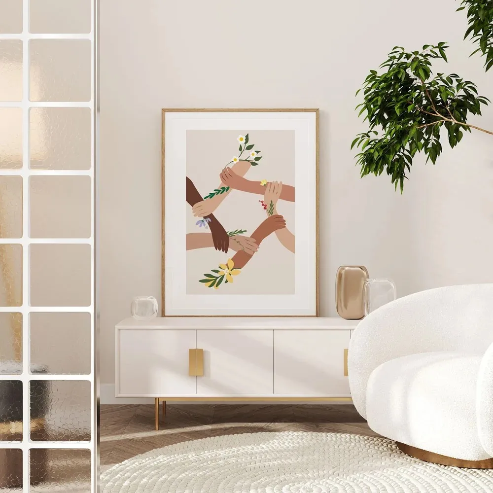 ภาพพิมพ์บนผ้าใบลายตัวอักษรสีสั - Home Decor Y2K บทวิจารณ์และราคา