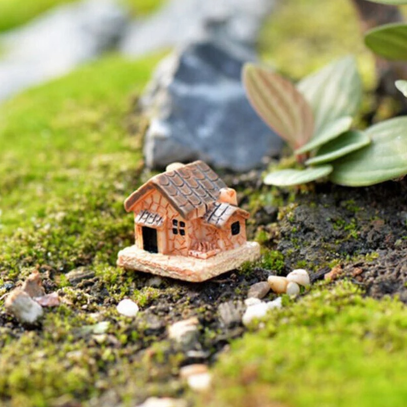 5 ชิ้นมินิตุ๊กตาบ้านหินบ้านเรซ - Home Decor Za บทวิจารณ์และราคา