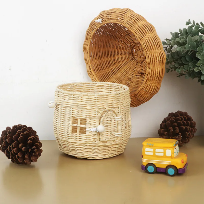 ตะกร้าปิกนิกกลางแจ้งเห็ดกระเป๋ - Rattan Plant Basket บทวิจารณ์และราคา