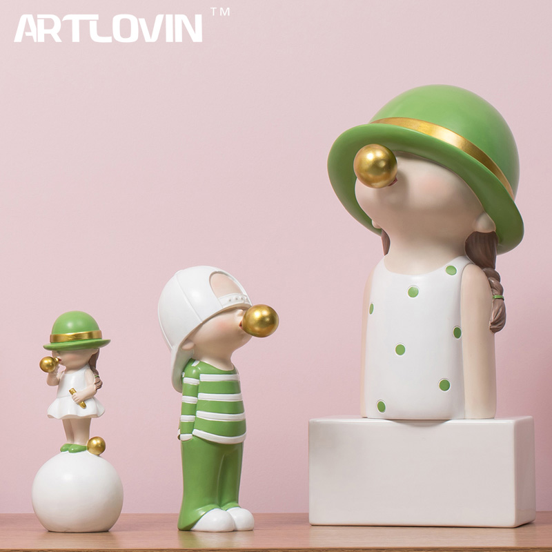ARTLOVIN Nordicสไตล์Figurinesต - Home Decor Y2K บทวิจารณ์และราคา