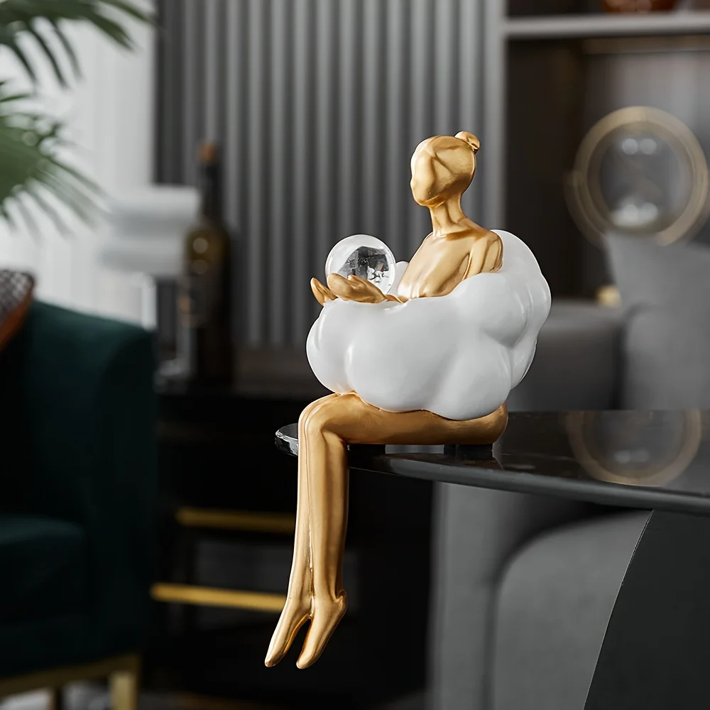 Cloud Girl ประติมากรรมบทคัดย่อ - Home Decor Y2K บทวิจารณ์และราคา