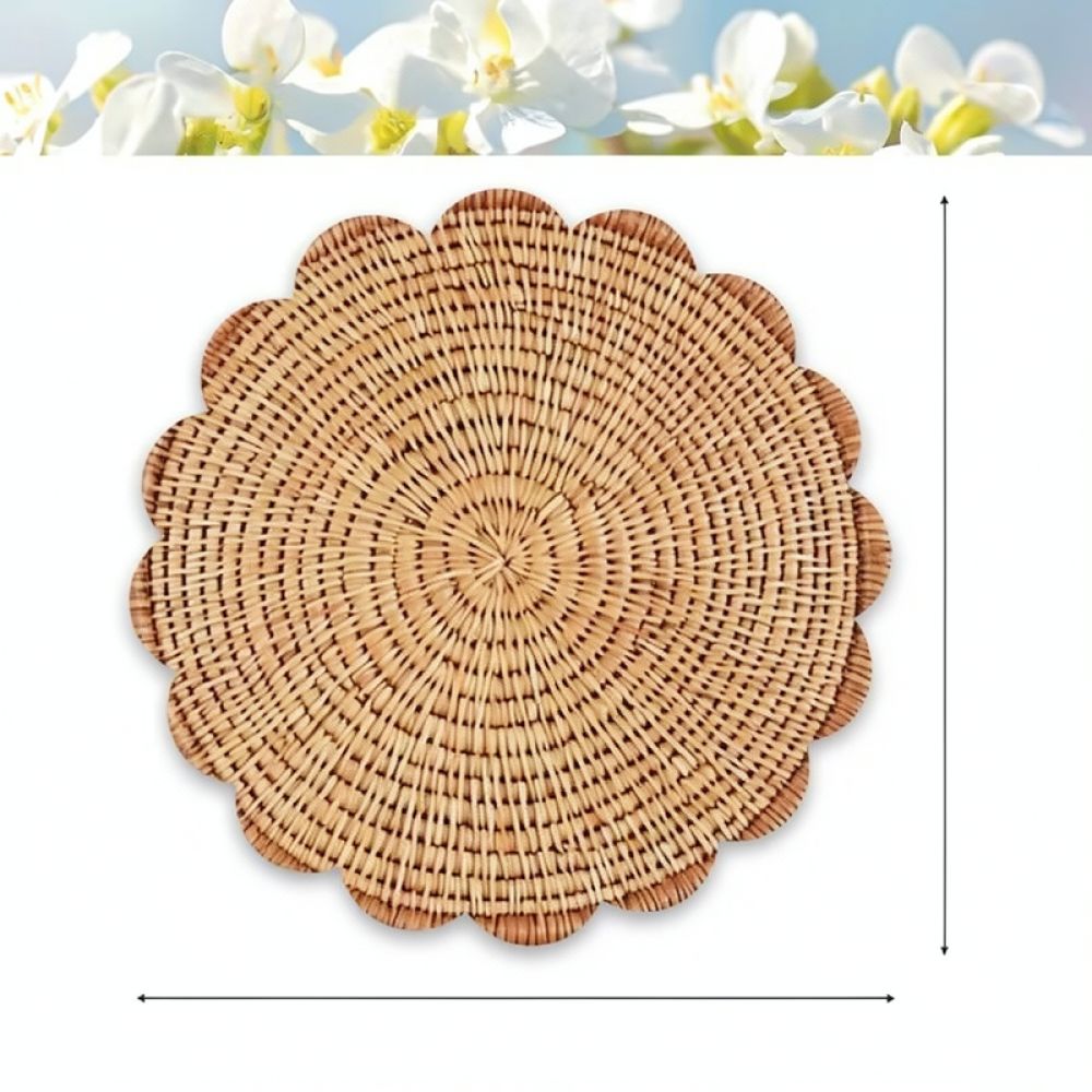แผ่นรองจานผ้าลินินพิมพ์ลาย ขอบ - Linen Table Runner บทวิจารณ์และราคา