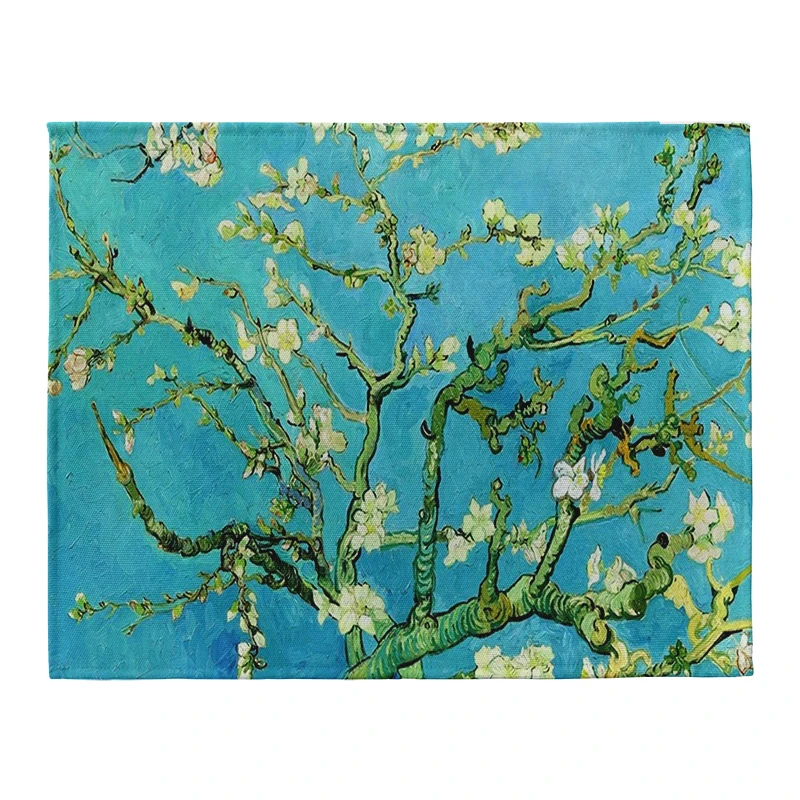 ใหม่ Van Gogh ภาพวาดตาราง Vint - Linen Table Runner บทวิจารณ์และราคา