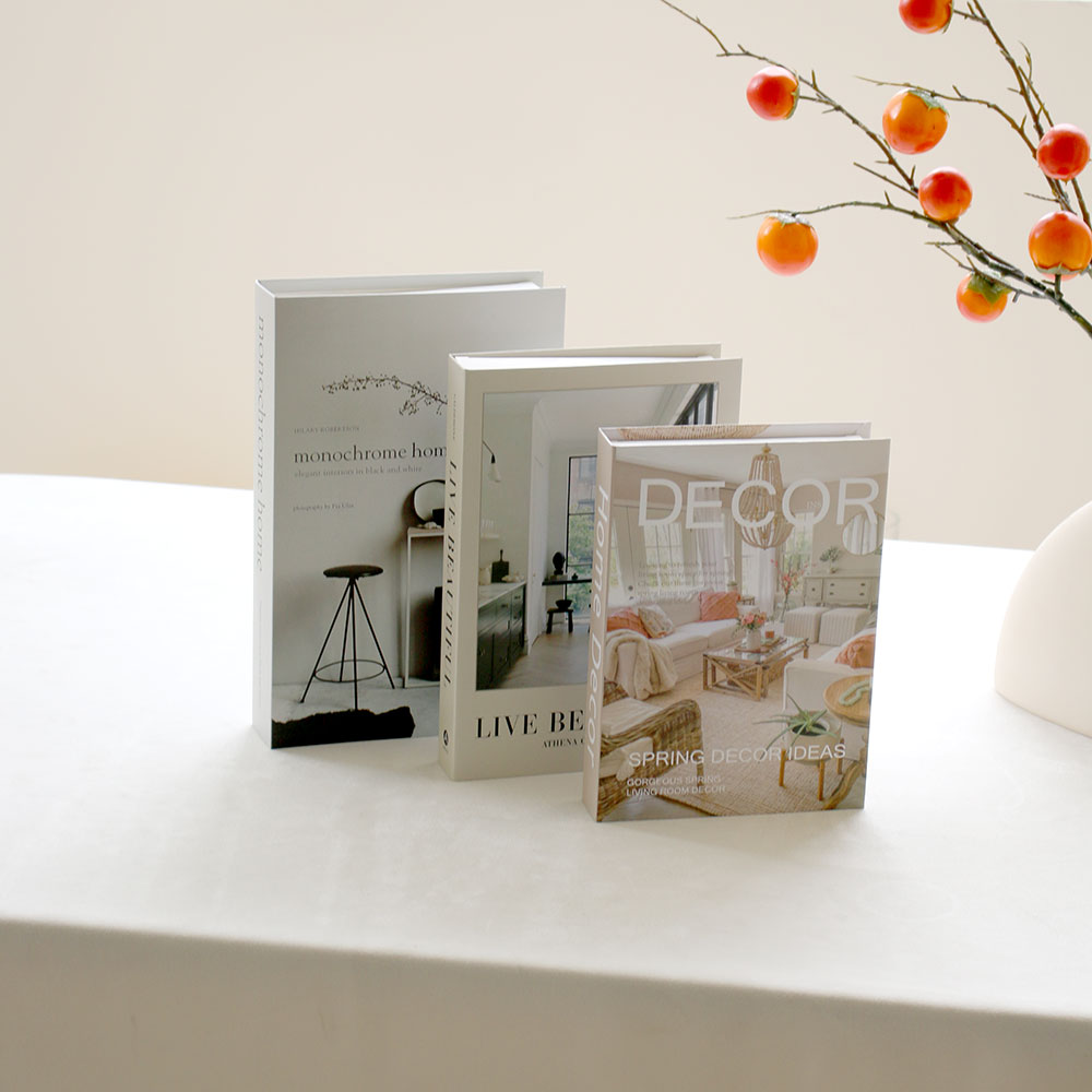 ชุดหนังสือตกแต่งหรูหรา 3 ชิ้น/ - Home Decor Magazine บทวิจารณ์และราคา