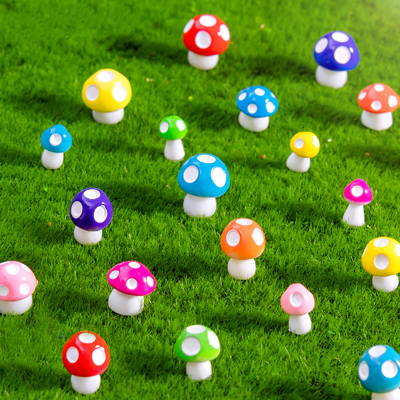 20pcs Mini เห็ดตุ๊กตาเรซิ่น DI - Home Decor Za บทวิจารณ์และราคา