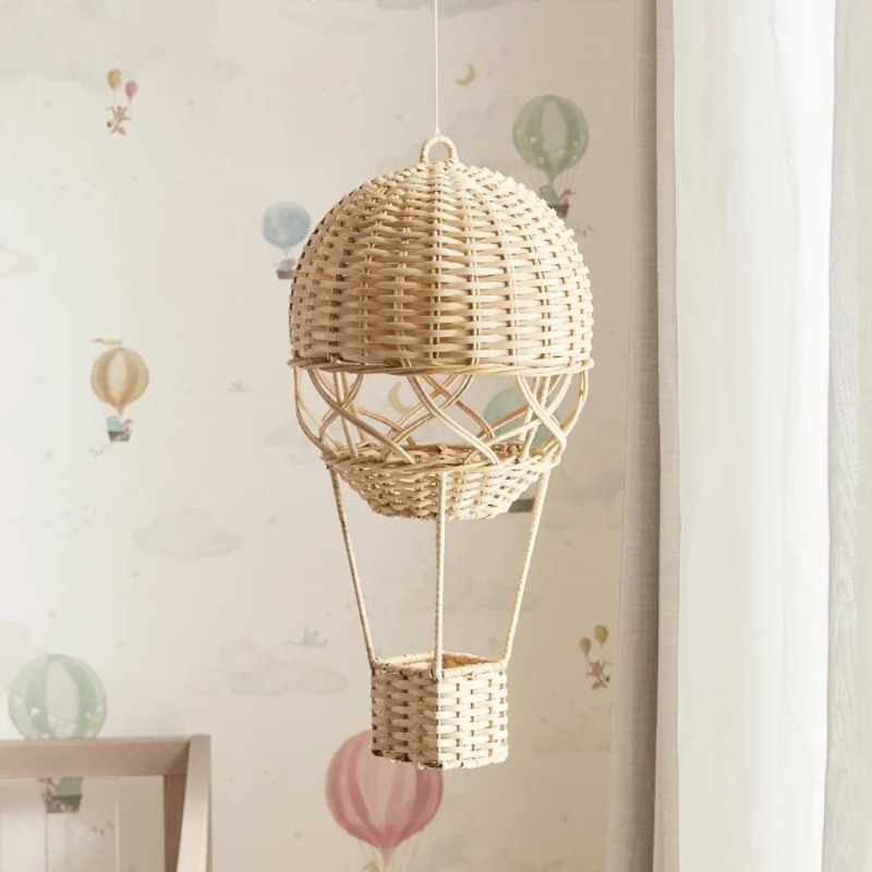 ตะกร้าแขวนรูปบอลลูนลมร้อนทำจาก - Rattan Plant Basket บทวิจารณ์และราคา