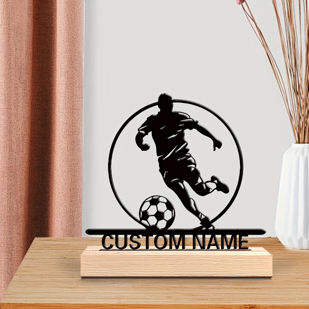 รูปปั้นนักฟุตบอลโลหะสั่งทำพร้อ - Home Decor Theme บทวิจารณ์และราคา