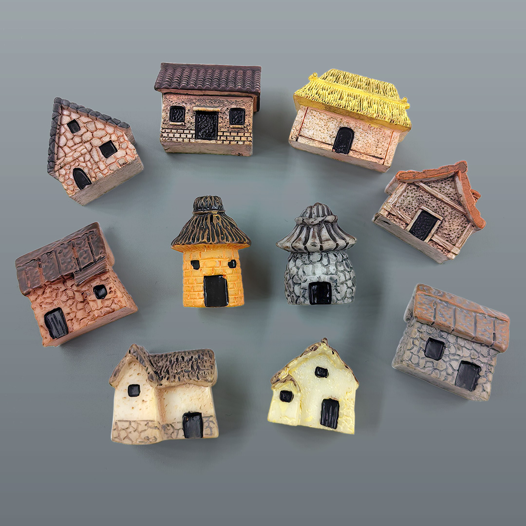 บ้านจิ๋วขนาดเล็ก ของตกแต่งเรซิ - Home Decor Za บทวิจารณ์และราคา