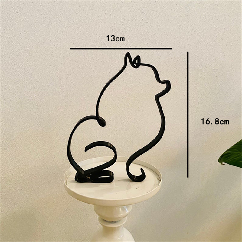สุนัขศิลปะประติมากรรมโลหะสุนัข - Home Decor Y2K บทวิจารณ์และราคา