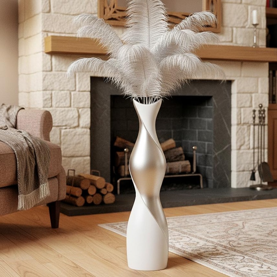 แจกันตั้งพื้นสไตล์โมเดิร์นสำหร - Pampas Grass Decor บทวิจารณ์และราคา