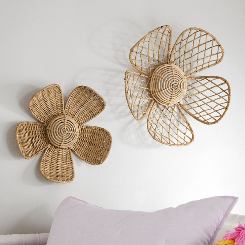 เครื่องประดับกำแพงดอกไม้หวายสา - Home Decor Za บทวิจารณ์และราคา