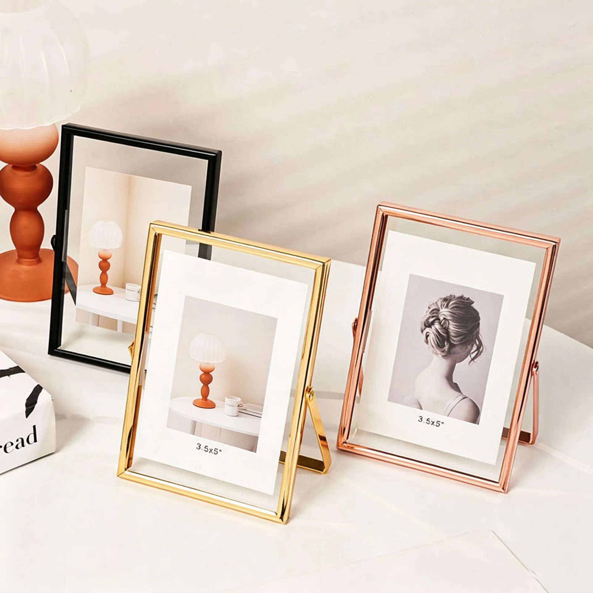 กรอบรูปกระจกใสสองด้าน ระดับพรี - Bamboo Photo Frame บทวิจารณ์และราคา