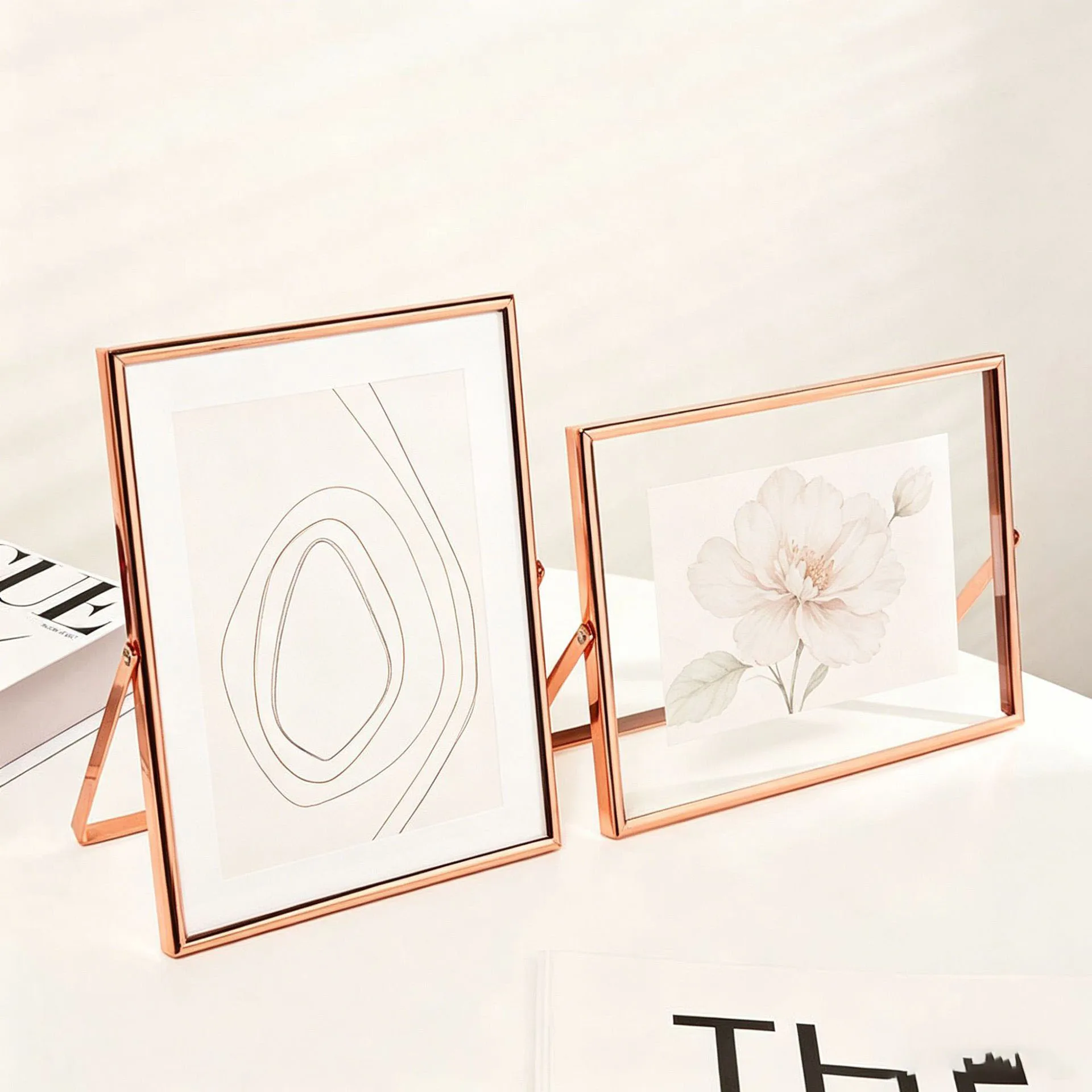 กรอบรูปกระจกใสสองด้าน ระดับพรี - Bamboo Photo Frame บทวิจารณ์และราคา