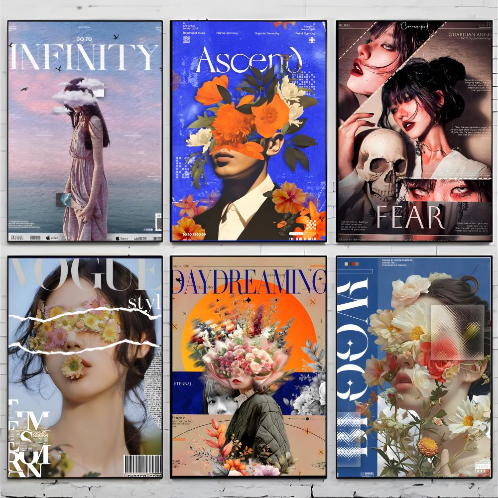 นิตยสารลายดอกไม้ โปสเตอร์ ของต - Home Decor Magazine บทวิจารณ์และราคา