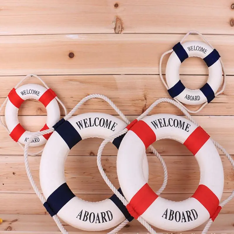 ทุ่นห่วงชูชีพทะเลผ้าต้อนรับขึ้ - Home Decor Za บทวิจารณ์และราคา