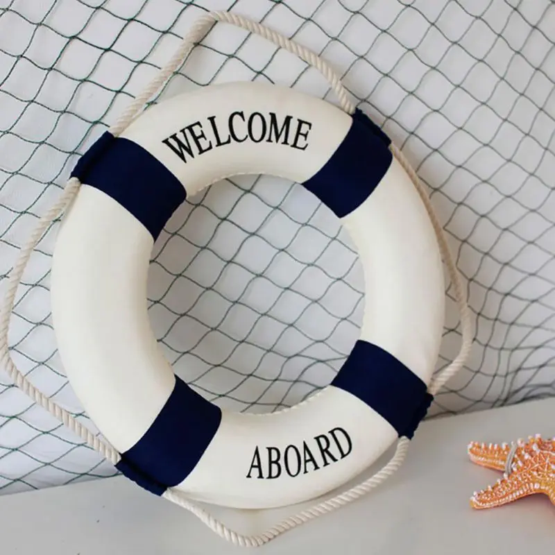 ทุ่นห่วงชูชีพทะเลผ้าต้อนรับขึ้ - Home Decor Za บทวิจารณ์และราคา