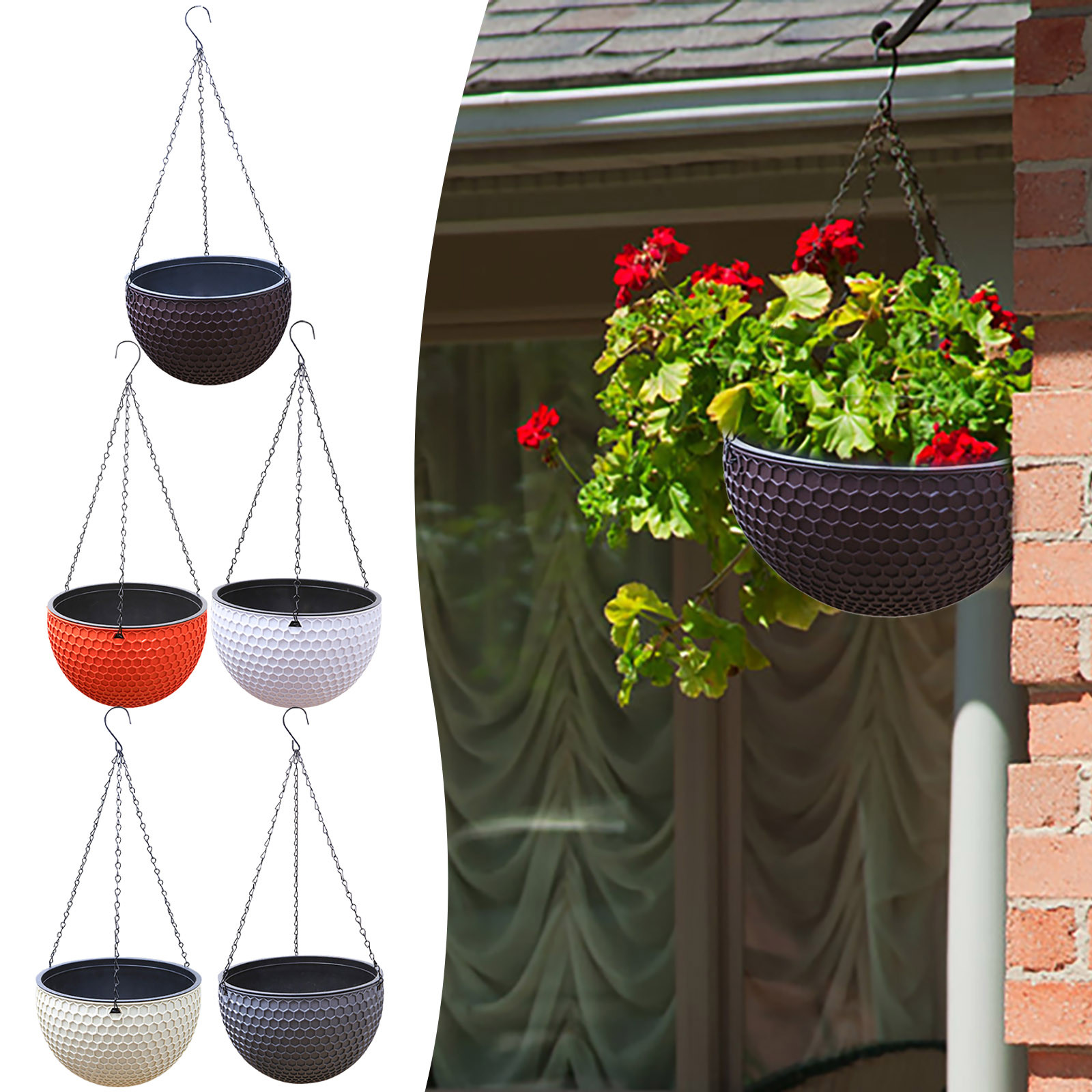 ยุโรปสไตล์รังผึ้งรูปแบบหวายเที - Rattan Plant Basket บทวิจารณ์และราคา